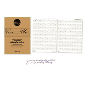 Block Tapa Kraft A-4 de 32 Hojas Lettering