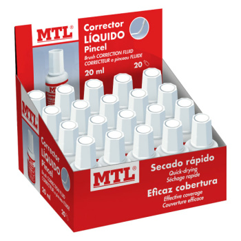 Corrector Líquido Bote con Aplicador Pincel