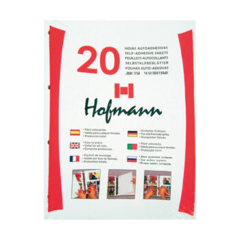Bolsas de 20 Hojas Autoadhesivas Blancas DIN-4