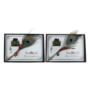 Set Pluma Pavo Real