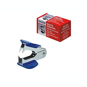 Quitagrapas Metálico Azul Tipo Pinza