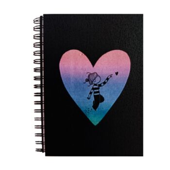 Libreta Wiro Pautada A6 Volar Negro