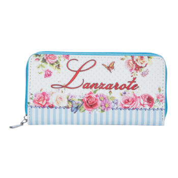 Billetero Vintage Flowers Lanzarote Blanco