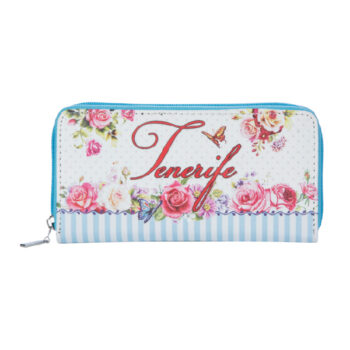 Billetero Vintage Flowers Tenerife Blanco