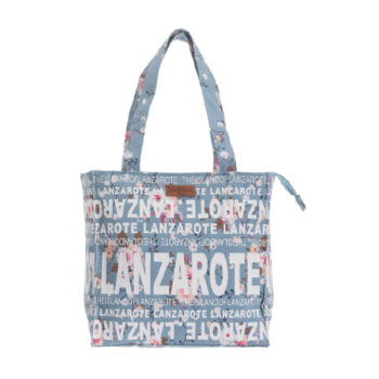 Bolso 25 x 25 Flowers Lanzarote Azul