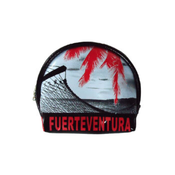 Monedero Redondo Vistas Fuerteventura Negro/Gris/Rojo