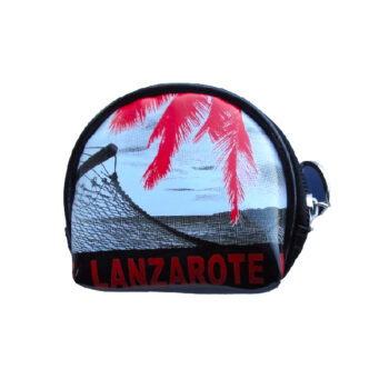 Monedero Redondo Vistas Lanzarote Negro/Gris/Rojo