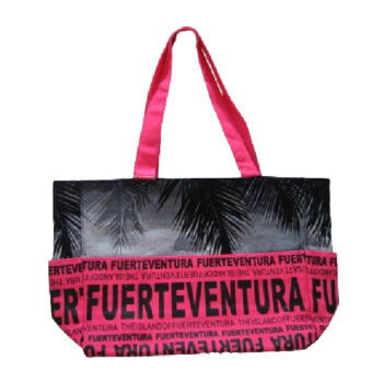 Bolso Normal Vistas Fuerteventura Negro/Gris/Fucsia