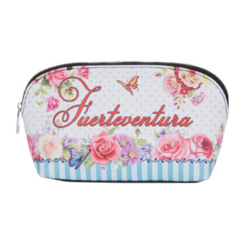 Neceser Vintage Flowers Fuerteventura Blanco
