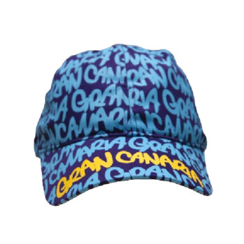 Gorra Neón Gran Canaria Lila/Celeste/Amarillo