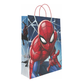 Bolsa Decorada Marvel Spiderman Telaraña Tamaño «L» 32+14×40 cm