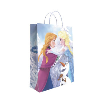 Bolsa Decorada Frozen Tamaño "S" 24+10x32 cm