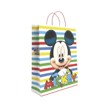 Bolsa Decorada Mickey 1 Tamaño "S" 24+10x32 cm