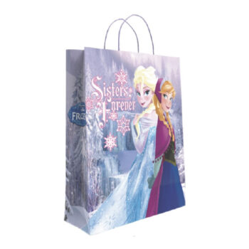 Bolsa Decorada Frozen Tamaño «L» 32+14×40 cm