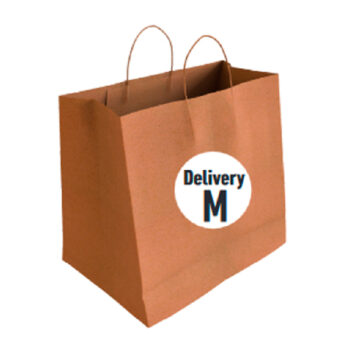 Bolsa Kraft Tamaño "M Delivery" 31+15x29 cm