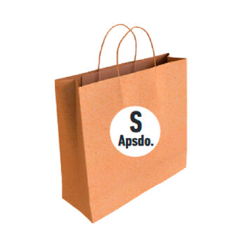 Bolsa Kraft Tamaño "S Apaisada" 24+10x22 cm