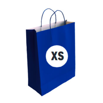 Bolsa Celulosa Color Azul Tamaño "XS" 18+8x24 cm