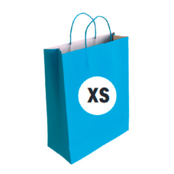 Bolsa Celulosa Color Celeste Tamaño "XS" 18+8x24 cm
