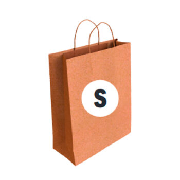 Bolsa Kraft Tamaño "S" 24+10x32 cm