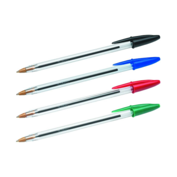 Caja Bolígrafos Bic Cristal Color Rojo