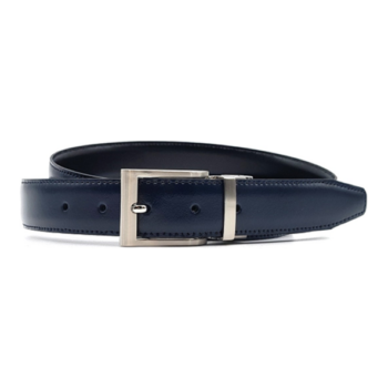 Cinturón Piel Reversible Hombre Modelo RPIEL/30 Negro - Marino