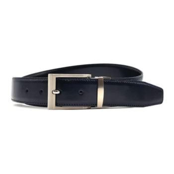 Cinturón Piel Reversible Hombre Modelo RPIEL/35 Negro - Azul Marino
