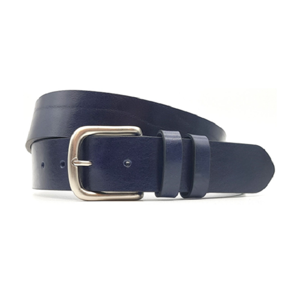 Cinturón Piel Vaquero Hombre Modelo 410/40 Azul Marino