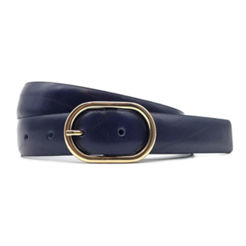 Cinturón Piel Señora Modelo 0002/30 Azul Marino