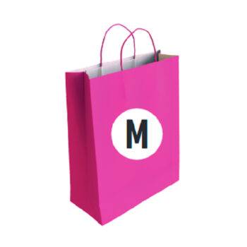 Bolsa Celulosa Color Fucsia Tamaño "M" 27+12x37 cm