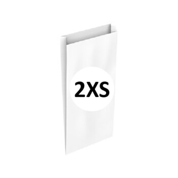 Pack 25 Sobres Celulosa Blanco Tamaño "2XS" 10+3x20 cm