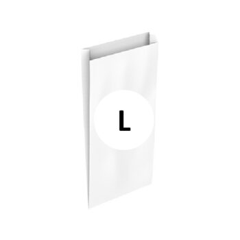 Pack 25 Sobres Celulosa Blanco Tamaño "L" 25+6x40 cm