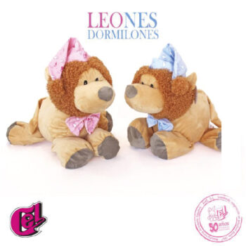 Peluche Bebe León Azul o Rosa 40 cm
