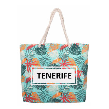 Bolso Playa Flowers Tenerife Verde