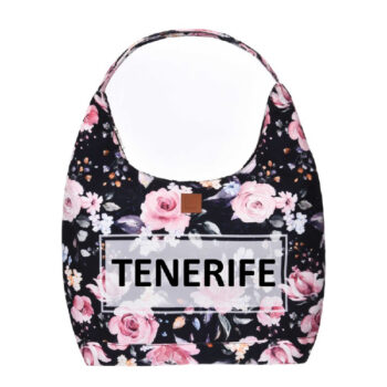 Bolso Góndola Flowers Tenerife Negro