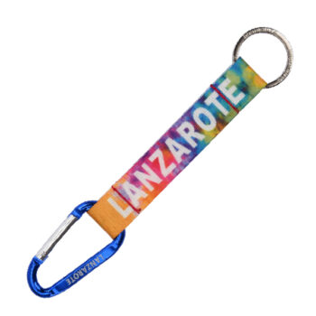 Llavero Largo Neón Lanzarote Naranja/Fucsia/Azul