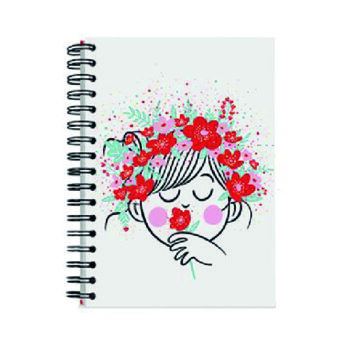 Libreta Wiro Pautada A5 Flores