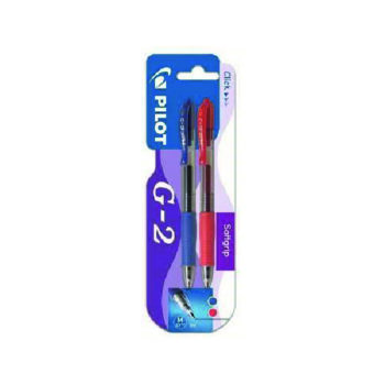 Blister Pilot G-2 Color Azul y Rojo