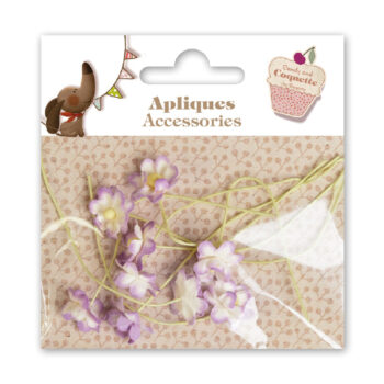 Apliques Accesorios Flores Lilas