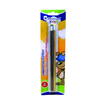 Blister Lápiz Bismark Set 2 Lápices Con Purpurina