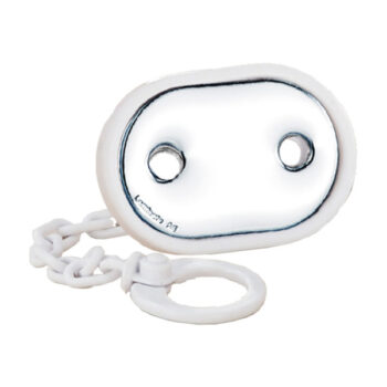Pinza de Chupete Plata Bilaminada Color Blanco