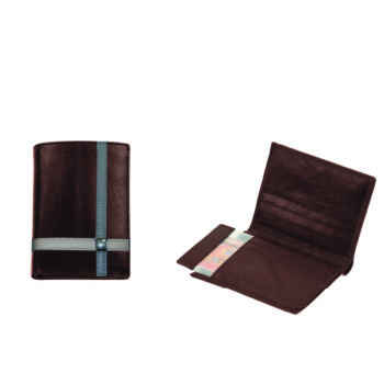 Cartera Piel Marron-Beige