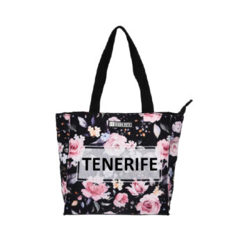 Bolso 25 x 25 Flowers Tenerife Negro