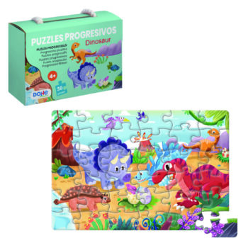 Minipuzzle Dinosaur 36 Piezas Niños +4 Años
