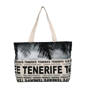 Bolso Playa Vistas Tenerife Negro/Gris/Oro