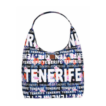 Bolso Góndola Flowers Tenerife Azul/Negro