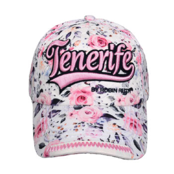 Gorra Flowers Tenerife Blanca/Rosa