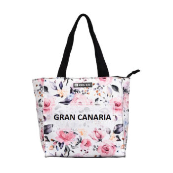 Bolso 25 x 25 Flowers Gran Canaria Blanco