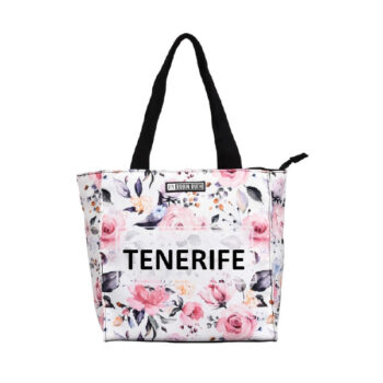 Bolso 25 x 25 Flowers Tenerife Blanco