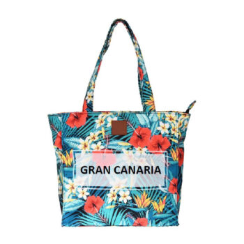 Bolso 25 x 25 Flowers Gran Canaria Azul