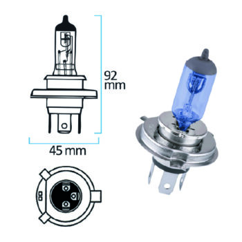 Lámpara Plasma White Rellenado con Gas Xenon Caja 2 UDS
